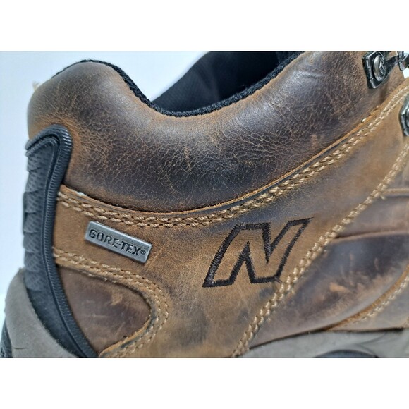 New Balance Mens 9.5 4E WIDE 977 Leather Hiking Boots Brown Goretex Waterproof - Picture 6 of 11